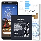 KOSPAOO for Google Pixel 3a バッテリー 第3a世代 交換 容量3000mAh 3.85V G020E-B電池 PSE認証 適用G020E/G020F/G020G/G020H機種 互換修理用 Secondary Rechargeable Li-ion Polymer Battery 高温・低温耐性 600～800サイクル寿命 適用Pixel 3a 電池【No Tool】