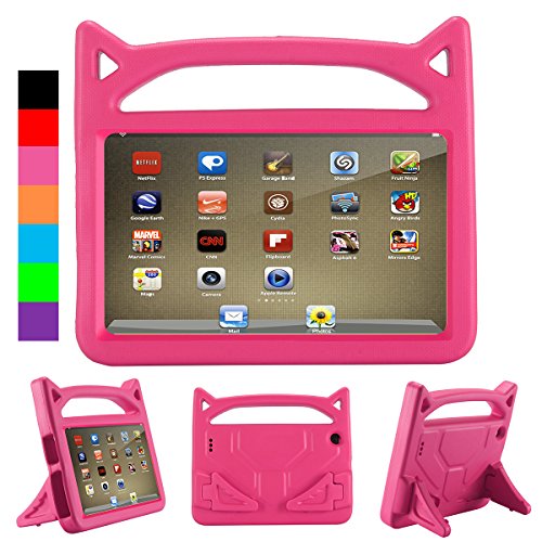 Cartoon Kidsケースすべての新型Fire 7タブレットAlexa – Antike耐衝撃軽量ハンドルKids Friendly Case For Amazon Kindle Fire 7 2017タブレット (第7世代、2017年リリース)の表紙