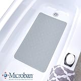 15 " x 27 " Largeゴムバス安全マット – 防かび グレー 06521-1