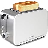 アイリスオーヤマ トースター ポップアップトースター 2枚焼き 7段階の焼き色調節 4枚切りまで対応可能 IPT-850-W ホワイト