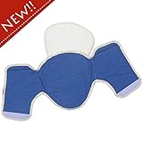 【（セパレートタイプ）パターン青】ねんねの赤ちゃんの首を支えるヘッドサポート。よだれカバーにも！中板が取りはずせてお洗濯らくらく☆首かっくんにならない頭あてエルゴ・コラン他社抱っこひもにも！