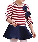 (スマイル ワキキ)Smile YKK 長袖 キッズ ボーダー フレアワンピース ベビー ドレス 子供 フォーマル 春夏 女の子 ブルー 100