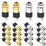 Youmile 20個 3.5mmステレオジャック マウント オーディオ ヘッド フォン コネクタ PJ 392 ゴールド ＆ シルバー メッキ 耐久性と反干渉、MP3 オーディオ ヘッド フォン DIY 用