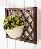 フラワースタンド 石炭棚を吊るした炭化木製の壁の花の棚の壁の装飾のバルコニー ( サイズ さいず : 1 piece )
