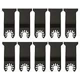 【ノーブランド品】ステンレス鋼　45mm 　ソーブレード　鋸刃　マルチツール　１０個セット