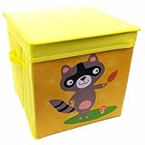 ストレージビン折りたたみ式キューブボックスファブリックストレージキューブおもちゃの動物のテーマ装飾子供部屋