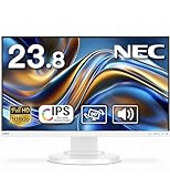 【整備済み品】 【NEC MultiSync】LCD-E241N - 24型 フルHD IPSモニター、超薄型ベゼル、複数設置対応、省エネ設計、縦型 画面回転 高さ調整、(VGA,HDMI,Displayport) 、壁掛け VESA準拠、スピーカー内蔵