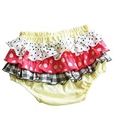 フリフリブルマー　ピンクレモネード　ライトイエロー地 60-80cm