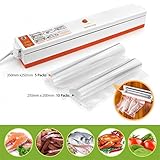 Vacuum Sealer Machine, Amytalk Vacuum Sealing System 110V Food Sealer Heat Sealer Set,Slim Fresh Pla