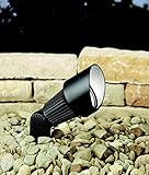 Kichler Lighting 15309BKT 12-Volt Low Voltage Accent Light with Heat Resistant Flat Glass Lens, Text