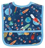 AM PM Kids! Small Laminated Bib, Outer Space by AM PM Kids!