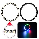 WS2812B 24 LEDs Ring 5050 RGB+Warm White LED Ring Lamp Light with Integrated Driver DC5V [並行輸入品]