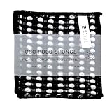 KIYOI(キヨイ) すみずみまで洗える 速乾 ポコポコスポンジ 2枚組 日本製 14×14cm 食器 グラス キッチン 洗面台 泡立ち 泡切れ (ブラック)