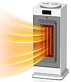 Nepyotaq セラミックヒーター 電気ファンヒーター 電気ヒーター 1200W 首振り 3段階切替 足元 ヒーター ファンヒーター 転倒