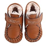 Aubig ベビーファーストシューズ 子供用歩行靴 　赤ちゃんシューズ 出産祝いギフト　冬 防寒ファースト靴13.2cm - Brown