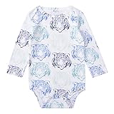 MYDABABY 赤ちゃん ロンパース 80 90 上級 コーマ绵 100% ベビー用着ぐるみ 赤ちゃん プリント 柄 6ヶ月～3歳 90 虎柄