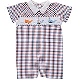 CarriageブティックスモックWhales Shortall カラー: ブルー