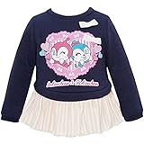 2016年 秋冬 アンパンマンガール ドキンちゃん コキンちゃん ロングフリル トレーナー TC裏毛 Anpanman Girl ネイビー◇80cm