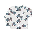 【Smafolk スマフォルク】T-shirt with tractor Cream p0000gxu