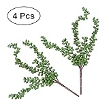 Vosarea 4個の人工的な多肉植物真珠の多い緑のぶどうの花ぶら下がった籐のシミュレーション真珠の吊り紐バスケット植物の恋人家の庭の装飾35x25cm