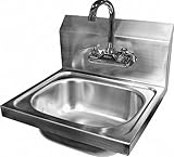ACE hs-d / WGシリーズ壁マウントHandシンクwith Lead Free蛇口& Strainer、ETL認定 HS-1615WG HS-1615WG