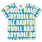 ベビードール 総柄Tシャツ 子供服 100cm ターコイズ