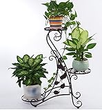 JCRNJSB® ヨーロッパスタイルの牧歌的な花シェルフSタイプのフロアタイプの居間室内の花のポット棚バルコニーは複数階である 折りたたみ式、フラワースタンド ( 色 : #1 )