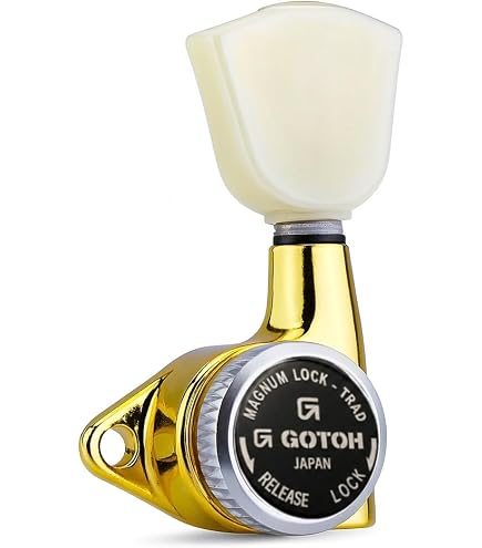 Amazon.co.jp: GOTOH ギターペグ ロトマチックタイプ 01ボタン 3+3