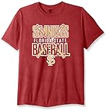 NCAA Florida State Seminoles Baseball Bats半袖快適カラーTシャツ, Large , Brick