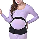 Zhhlinyuan 良好な Maternity Support Belt Waist Back Abdomen Belly Band Soft Seamless Breathable for Pre