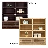 北欧風 幅100cm 高さ105cm オープンラック シェルフ 完成品 (ナチュラル)