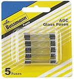 Bussmann BP / agc-6-rp AGC 6 Amp fast-actingガラスチューブヒューズ1 / 4 " x 1 – 1 / 4 " – 5 Perカード