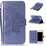 iPhone7 Plus ケース UNEXTATI 落下防止 耐衝撃 液晶保護 手帳型 保護カバー カード収納ホルダー付き スタンド機能 高品質 手触り良い iPhone 7 Plus 対応 ケース 