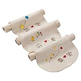 3PCSコットンベイビースウェット吸収性タオル6層カーキースウェットウィッキングパッドビブズ19*39CM-A02