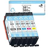 【横トナ】BCI-381XL BCI-380XL リサイクルインク キヤノン用 5色セット 純正標準容量の約1.5倍 BCI-381 BCI-380 BCI-381+380/5MP 大容量 対応機種:PIXUS TS8430 TS8330 TS8230 TS8130 TS7430 TS7330 TS6330 TS6230 TS6130 TR9530 TR8630 TR8630a TR8530 TR7530 TR703 など