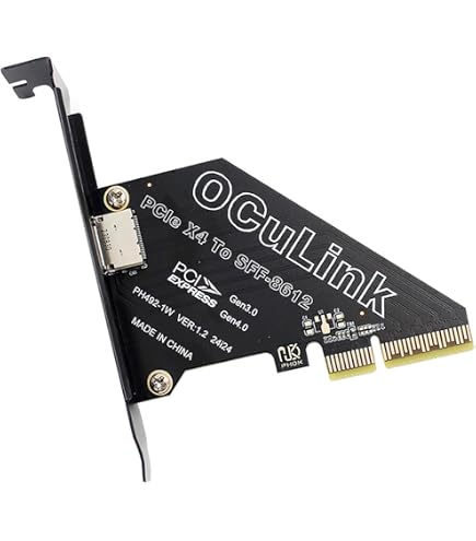 Amazon.co.jp: CY アダプター PCI-Express 4.0 PCIE 4x - Oculink SFF