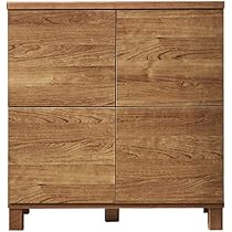 木製3ドア・引き出し2つキャビネット ライト付き Amazon｜NC-C マルチ