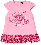 ロサン ハートプリント2段フリルワンピース 花柄ピンク 9M(9ヶ月)