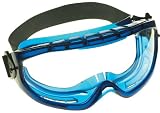 Jackson Safety 18624 V80 Monogoggle XTR OTG Safety Goggles, Clear Anti-Fog Lens with Blue Frame (Pac