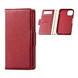 エレコム iPhone 11 ケース ソフトレザー 耐衝撃 マグネットタイプ カードポケット&ミニミラー付き レッド PM-A19CPLFJM1RD