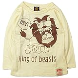 《H28年秋冬物》BOOM TOWNKIDS(ブームタウンキッズ) KING OF BEASTスラブ天竺長袖Tシャツ 100cm/オフ NO.F-961145