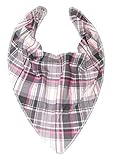 Adult Bib Bandana Special Needs Dribble Bib 2 Pack 1 x Pink/White/Grey Check 1 x Pink/White Check by