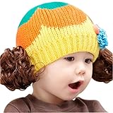 bluelemon　かわいい　かつら ベビー赤ちゃん用キャップ 帽子 ハット 　 (イエロー)