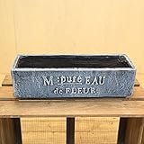 ナチュラルガーデン雑貨/鉢：ドゥーアローワイドスクエア*デニムブルー【GF1626】