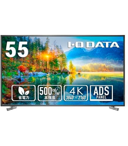 Amazon.co.jp: アイ・オー・データ IODATA モニター 55インチ 4K ADS
