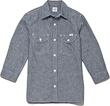 Lee(リー) 七分袖シャツ メンズワークシャツ シャンブレーシャツ bm-lcs46004 ブルー ＸＸＬ