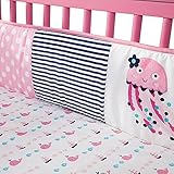 Lambs & Ivy Splish Splash 4ピースベビーベッドバンパーセット
