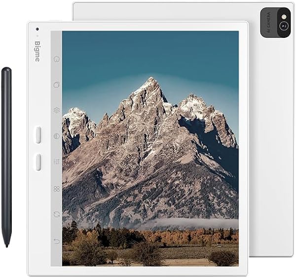 Bigme B10 カラー電子書籍リーダー、10.3インチ E Inkタブレット、256GB、スタイラス付き、4G LTE対応、6900mAh、ホワイト - 1