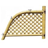 プラスチック光悦寺垣　ひしぎ　幅4尺　W120cm×H100cm