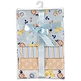 Cudlie Receiving Blankets - 4 Pack (Blue) by Cudlie [並行輸入品]
